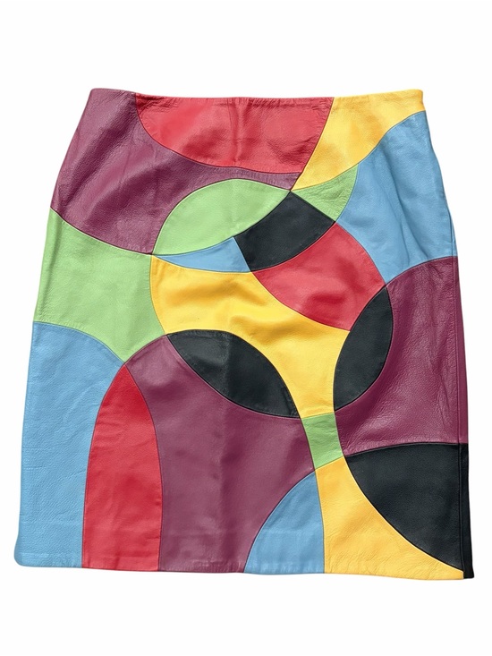 metrostyle Dresses & Skirts - Vintage Leather Patchwork Skirt